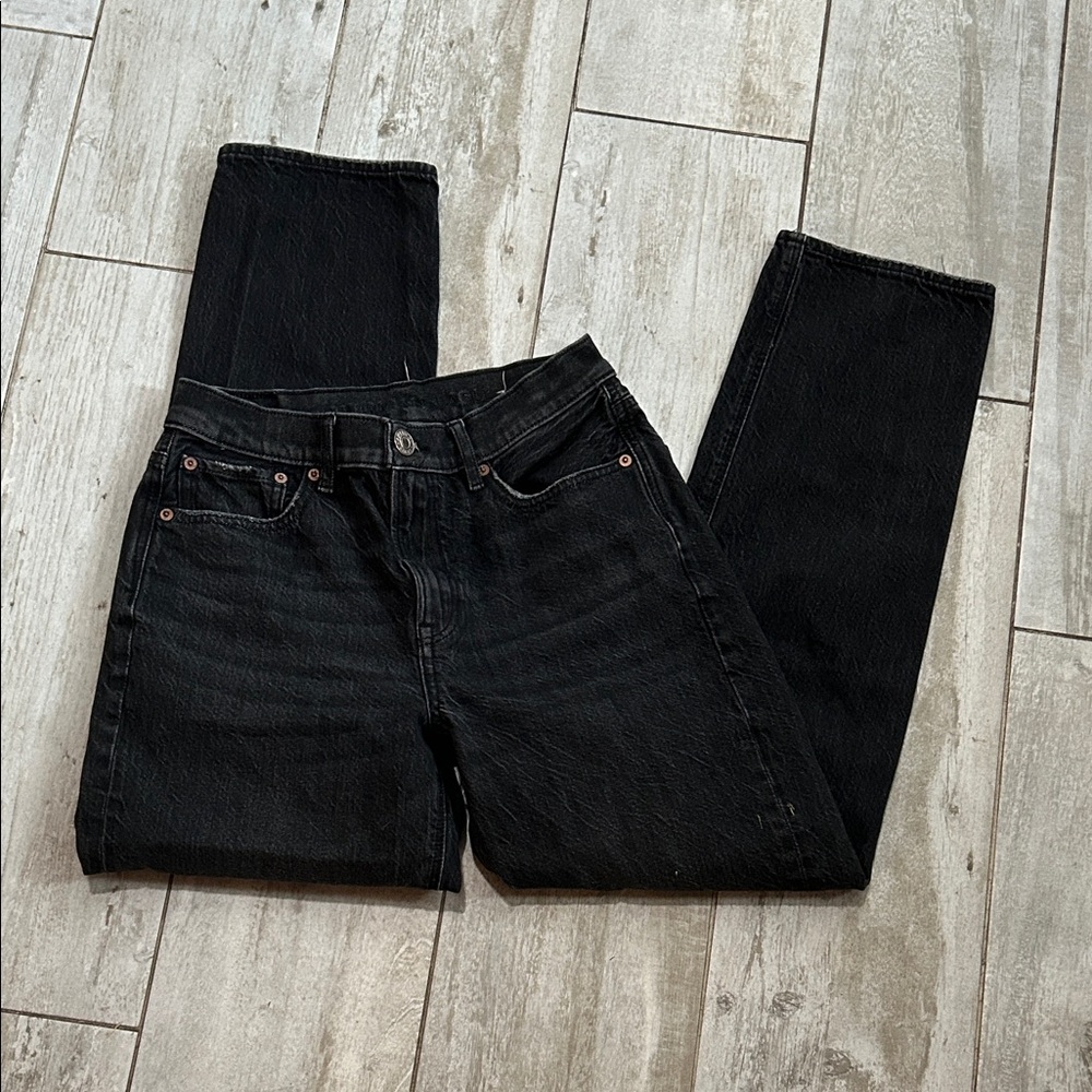American Eagle Outfitters Black High Rise Straight Women Jeans